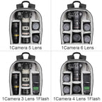 Cwatcun Camera Backpack Professional Camera Bag - Image 4