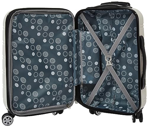 Melbourne Hardside Expandable Spinner Wheel Luggage (White / 2 Piece (20"/28"))