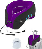Travel Neck Pillow for Airplanes, Neck Pillow for Traveling, 360º Ergonomic by jiaao