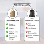 LFH Home Cotton Canvas Large Laundry Bag - Image 7