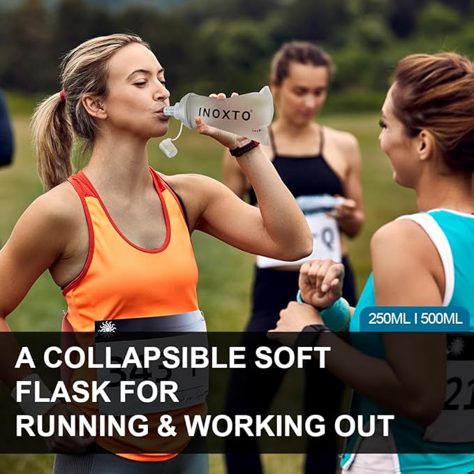 INOXTO Soft Flask, Collapsible Soft Water Bottles - Image 7