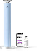 Waterless Scent Diffuser Starter Kit - Alloy Atomization System, Smart Rechargeable Hotel Scent Diffuser, 1500 Sq Ft Coverage, Including 120ml Essential Oil, for Home, Large Room, Spa, Pastel Blue