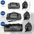 Malo'o Waterproof Dry Bag Duffel 40L/60L/100L, Roll Top Duffel Keeps Gear Dry - Image 3
