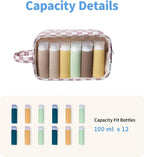 Narwey Clear Toiletry Bags for Traveling Women Men, Make Up Organizer, Skincare - Image 3