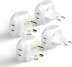 Ceptics Europe Travel Adapter Plug Set Schuko by Ceptics
