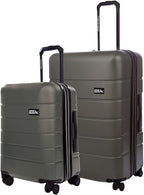 Eddie Bauer Glacier Carry-On 22" and Checked 30" Luggage | Hardside | Spinner by EddieBauer