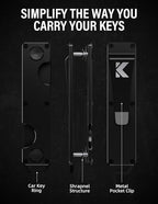 Key Organizer Key Holder Compact Key Case Minimalist Metal Key Chain Key Holder - Image 2