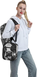 Cow Insulated Lunch Box for Women Men Cow Lunch Bag for Travel, or Fishing - Image 7