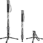 Fotopro Carbon Fiber 3-in-1 Monopod, Max Load 22lbs by Fotopro