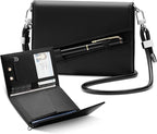 Real Leather Wallet RFID Blocking Passport Holder by Plinvo