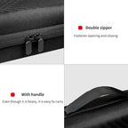 Hard Travel Case for Hair Clippers, Hair Cutting Barber Supplies Holder, Trimmer Organizer Storage Bag for Ufree/Hatteker/Oneisal/Wahl 5Star/Andis Men Razor Guard Grooming Kits (Black)