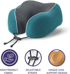 napfun Neck Pillow for Traveling, Upgraded Travel Neck Pillow for Airplane 100% - Image 3