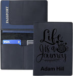 Personalized Leather Passport Holder, Custom Travel Wallet, Genuine Leather - Image 6