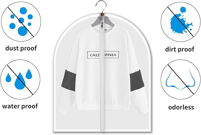 Clear Garment Bags Clothes Covers Protecting Dusts - Image 6