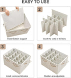 Shoe Organizer for Closet 2 Pack, Foldable Shoe Box - Image 7