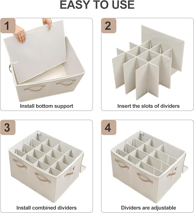 Shoe Organizer for Closet, Foldable Shoe Box - Image 7