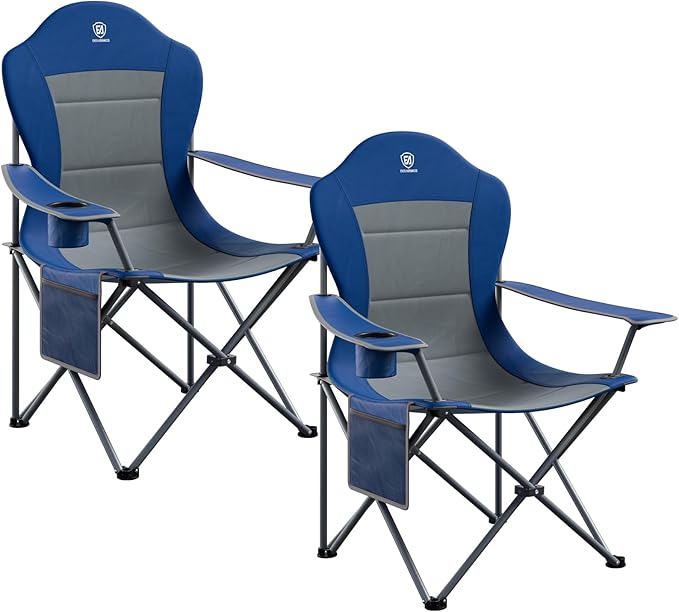 EVER ADVANCED Camping Chairs, Lawn Chairs Outdoor Sports Chairs, Folding Chair by EVERADVANCED