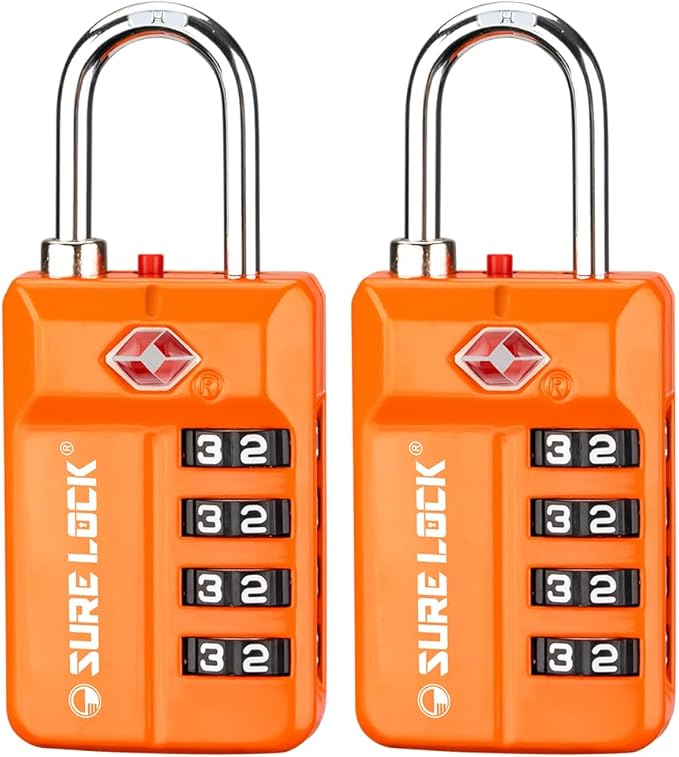 TSA Approved Travel Luggage Locks, Open Alert Combination Lock by LOCKDEPOT