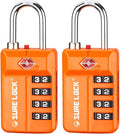TSA Approved Travel Luggage Locks, Open Alert Combination Lock by LOCKDEPOT