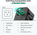 Fosmon Universal Travel Adapter Worldwide - Image 6