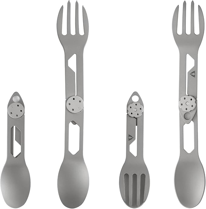 CMB Made Knives Titanium 2 in 1 Folding Fork and Spoon Combo Lightweight - Image 6