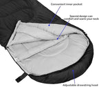 3-4 Season Portable Waterproof Envelope Sleeping Bag - Image 3