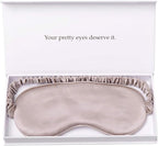 Silk Sleep Mask Light Blocking Luxury 100% Mulberry 19mm Silk Eye Mask Eye by YanserSelection