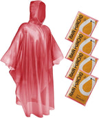 SaphiRose Disposable Rain Ponchos Emergency Clear Poncho by SaphiRose