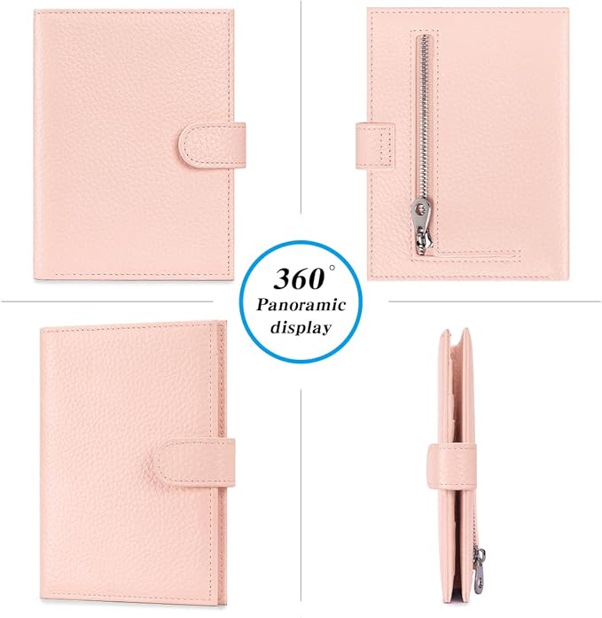 Passport Holder for Travel Women RFID Blocking Genuine Leather Passport Wallet - Image 6
