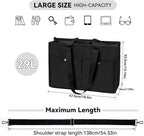 Closeable Tote Bag with 12 Pockets, Thick Bottom Support & Adjustable Strap - Image 2
