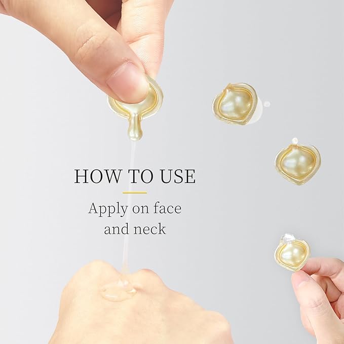 60 Day Type I & III Collagen Face Serums,Anti-Aging Wrinkle,Daily Line Smoothing Skin Care Treatment for Fine Lines, Post-Acne Scars | 3% Squalane + jojoba oil, 60 Individual Capsules