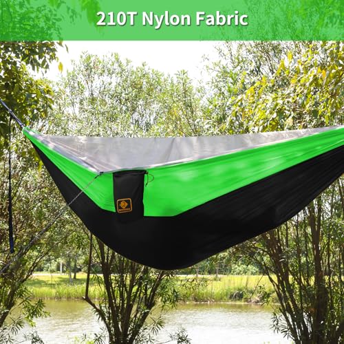 Camping Hammock (Black & Guolv / Large)