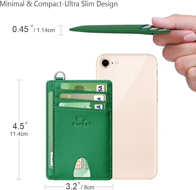 FurArt Slim Minimalist Wallet, Front Pocket Wallets, RFID Blocking, Credit Card - Image 7