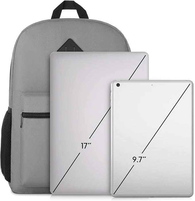 17 Inch School Backpack, Unisex Classic Bookbag Teens Schoolbag - Image 6