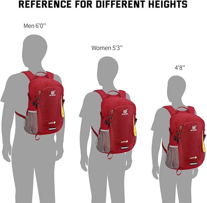 SKYSPER Small Hiking Backpack, 20L Lightweight Travel Backpacks Hiking Daypack - Image 6