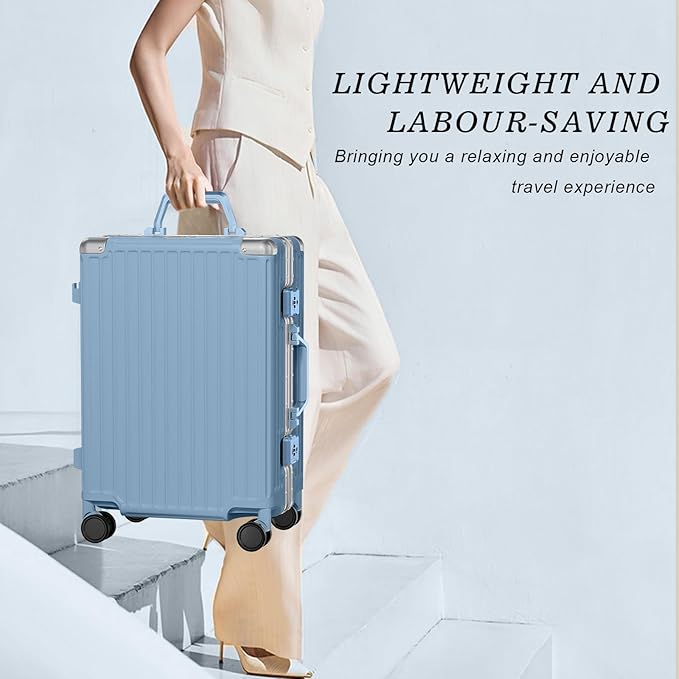 AnyZip Carry On Luggage PC+ABS Aluminum Frame Zipperless Luggage Hard Shell - Image 4