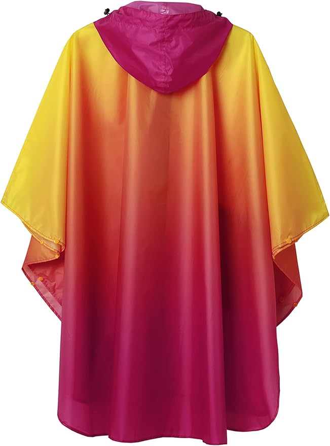 SaphiRose Rain Poncho Jacket Coat Hooded - Image 2