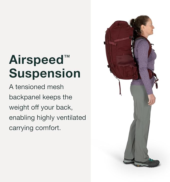 Osprey Fairview Trek 50L Women's Travel Backpack, Night Jungle Blue - Image 5