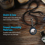 Protector AirTag Holder (Carabiner Clip Navy)