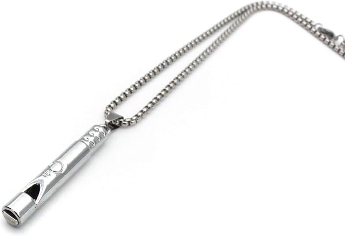 Emergency Survival Whistle Pendant Necklace by PikaLF