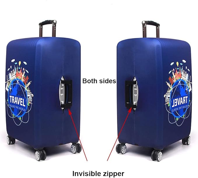 MosaiRudo Thicker Luggage Cover Elastic Suitcase Cover Protector Fits 18-32 - Image 5