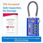 Forge TSA Approved Luggage Locks 4 Digit Combination TSA Travel Locks - Image 2