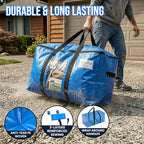 6 Pack Blue Extra Large Moving Bags (Blue / 6 Large)