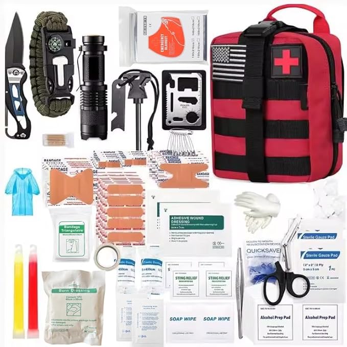 Outdoor Survival First Aid Kit Molle Pouch Survival Kit Gear Emergency Kits Bag by Symerdr