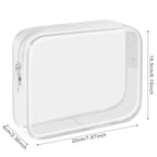 Lermende 2pcs Clear Toiletry Bag TSA Approved Travel Bag, Carry On - Image 2
