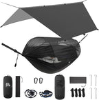 Miztli Camping Hammock -Portable Hammock w/Spacious Net & Tree Straps by MIZTLI