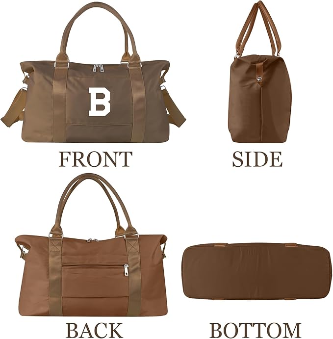 Birthday Graduation Gifts for Daughter, Initial Travel Duffel Bag Sports Gym - Image 9