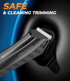 PRITECH Body Hair Trimmer for Men - Rechargeable Trimmer for Mens with Ceramic Blade, Wet & Dry Mens Ball Trimmer with Standing Recharge Dock, Cordless Groin Hair Trimmer for Men