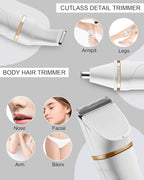 AREYZIN Bikini Trimmer for Women Painless Electric Razor for Women, 3 in 1 - Image 2