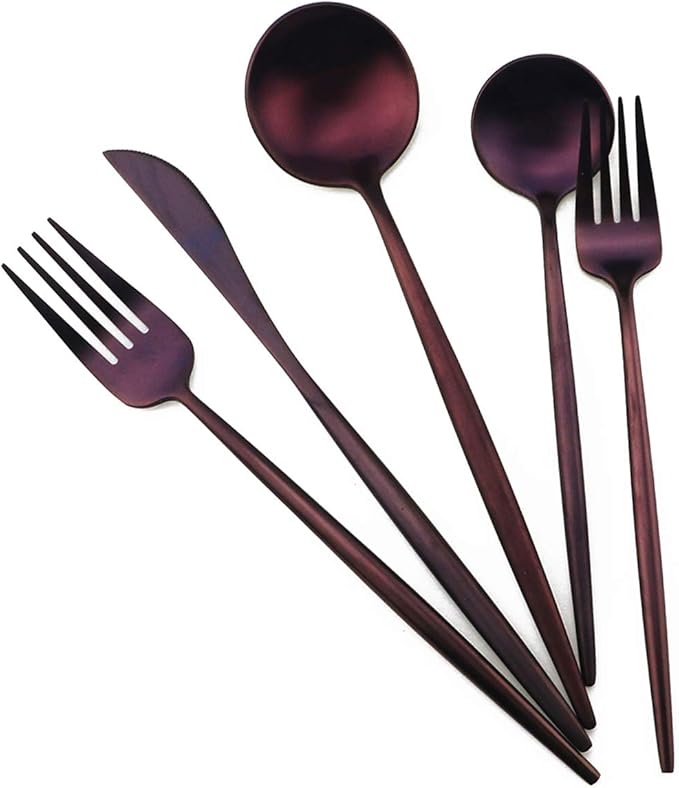 Gugrida 20-Piece 18/10 Stainless Steel Flatware Silverware, Luxury Dinnerware by Gugrida